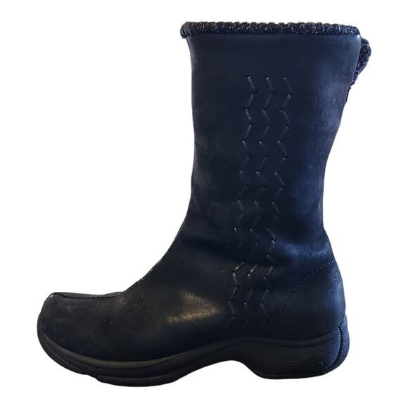 Dansko black leather suede casual boots sz 38, us 7.5 winter boots rubber sole - Picture 4 of 15